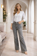 Ash Flow Wide Leg Denim