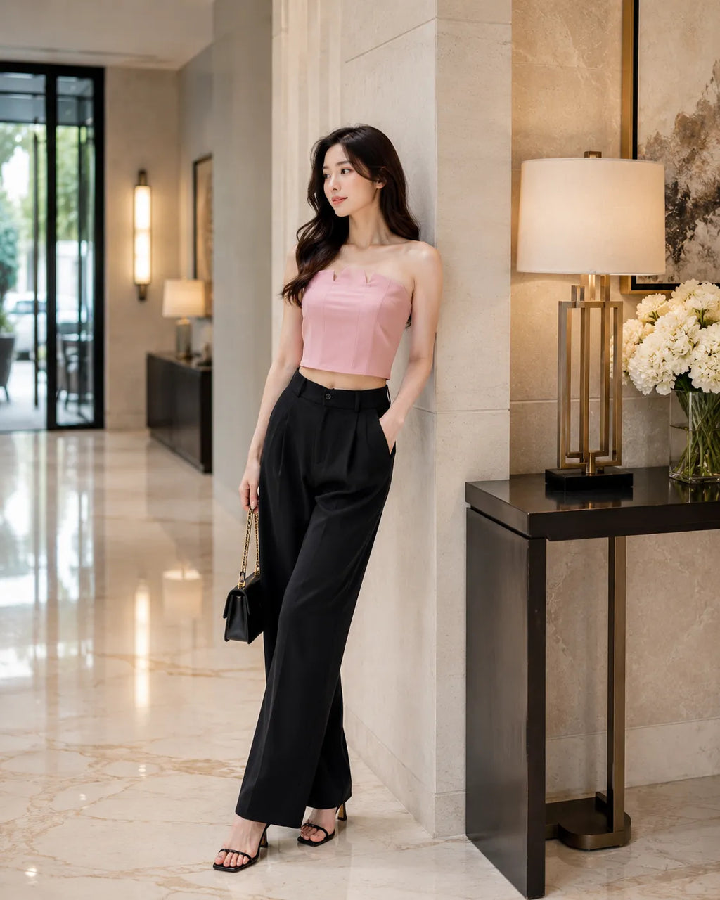 Blush Belle Corset Crop Top