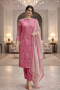 Blush Petal Cotton Suit Set