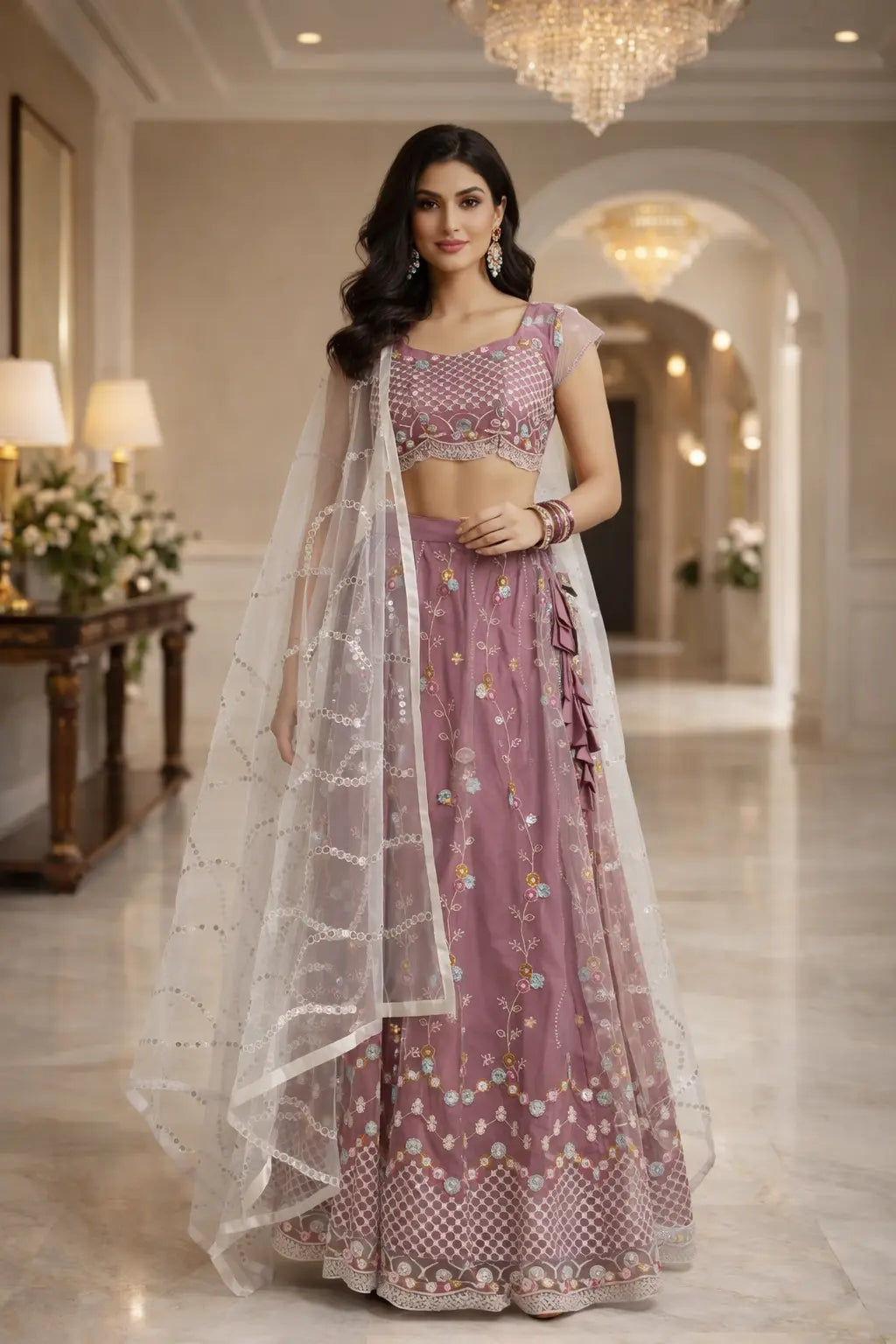 Blush Petal Princess Lehenga
