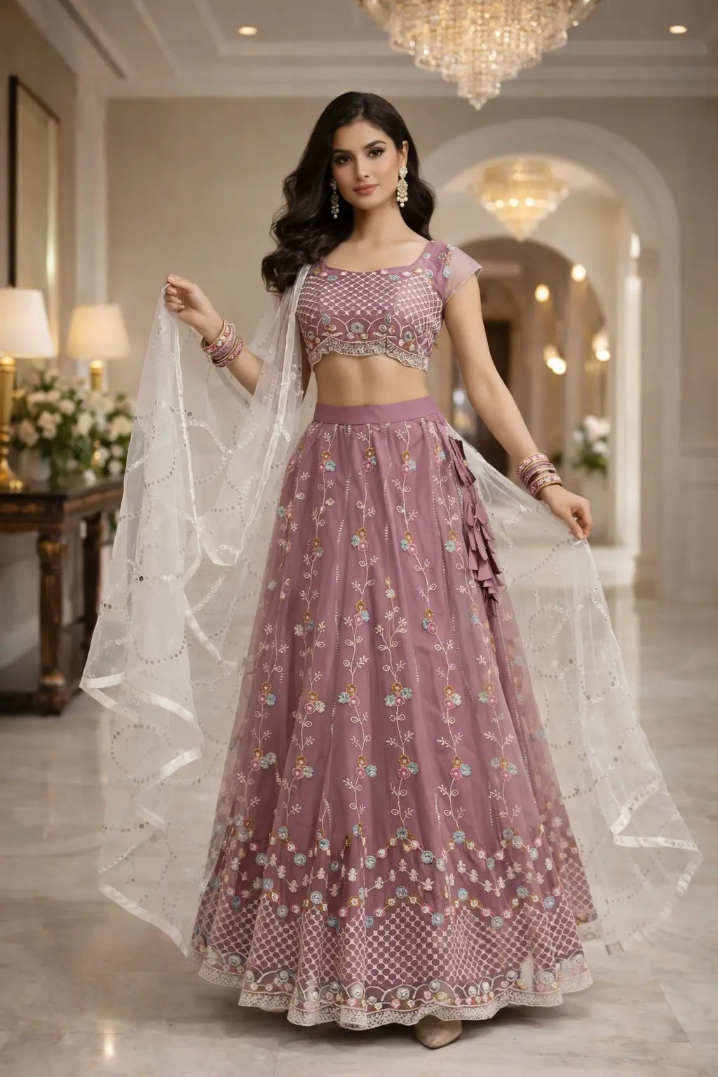 Blush Petal Princess Lehenga