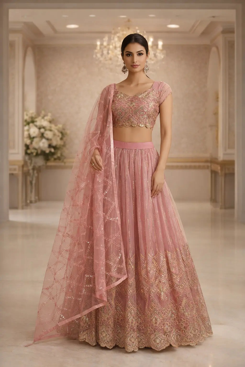 Blush Royale Embroidered Lehenga