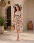 Bohemian Paisley Printed Summer Dress