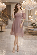 Celeste Off-Shoulder Georgette Dress