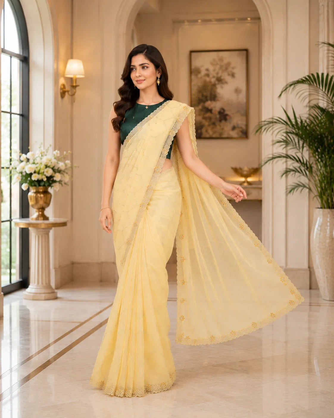 Celeste Tissue Elegance Saree
