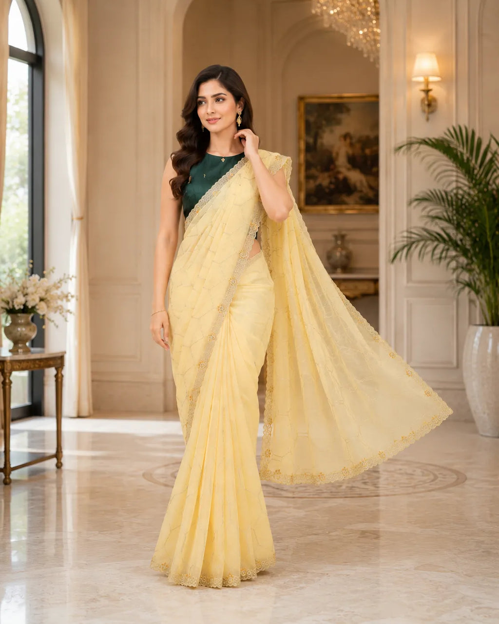 Celeste Tissue Elegance Saree