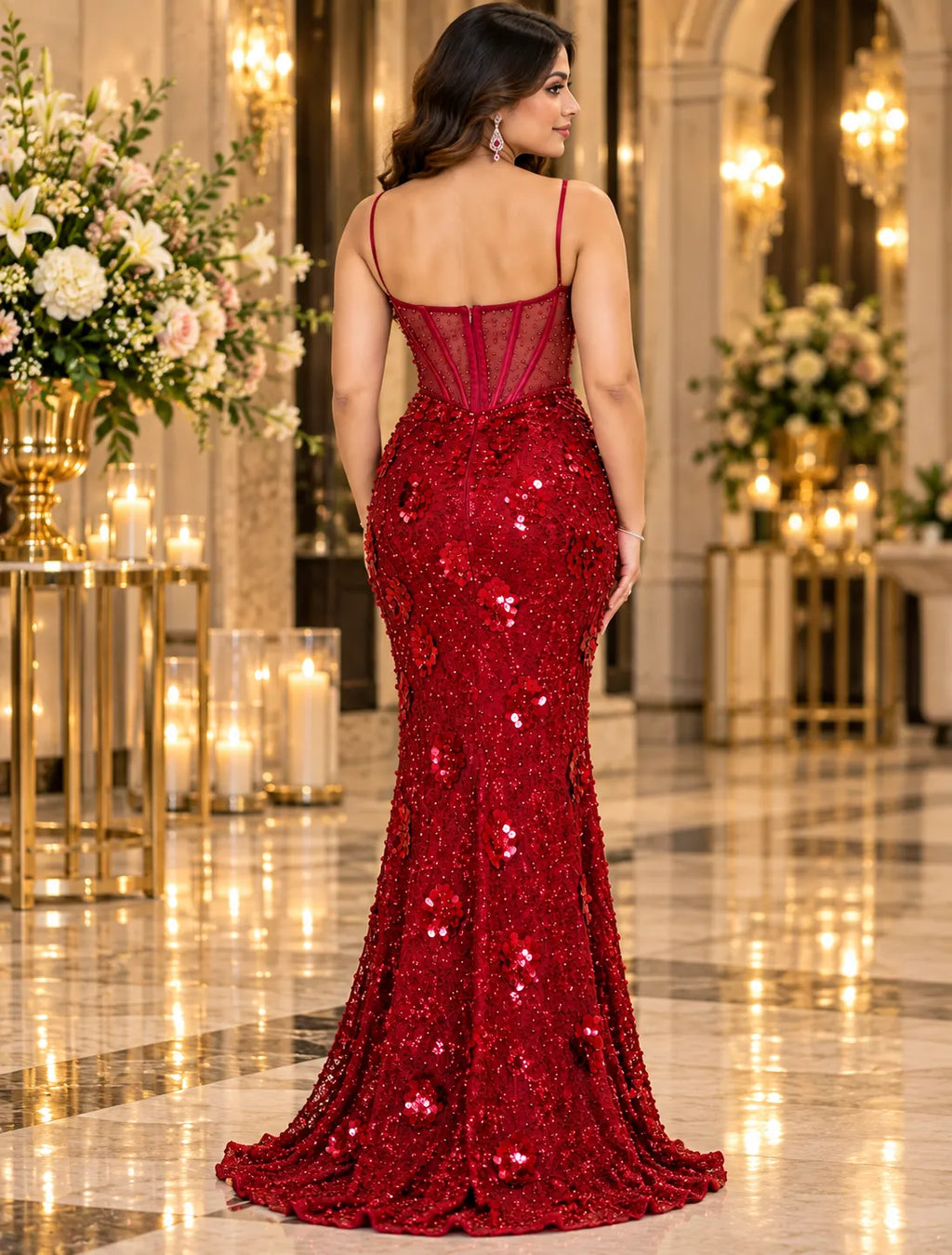 Celestia Sculpted Corset Gown