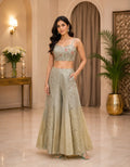 Champagne Bloom Cape Palazzo Set