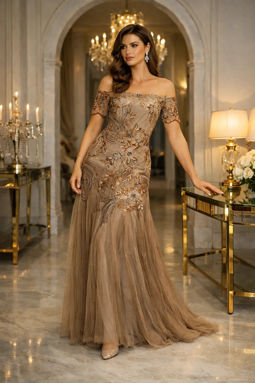 Champagne Muse Gown