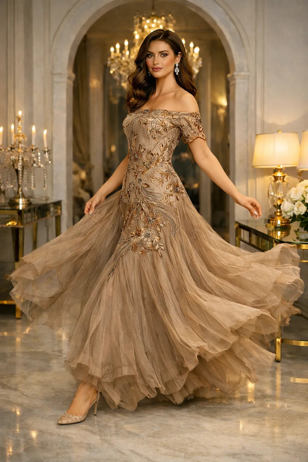 Champagne Muse Gown
