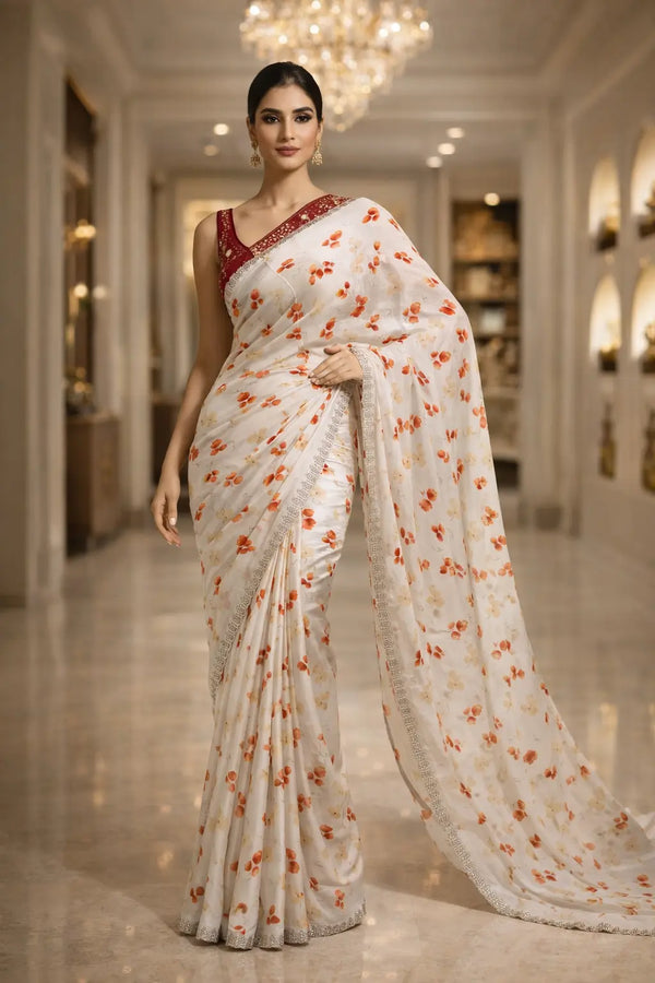 Cherry Blossom Dream Saree