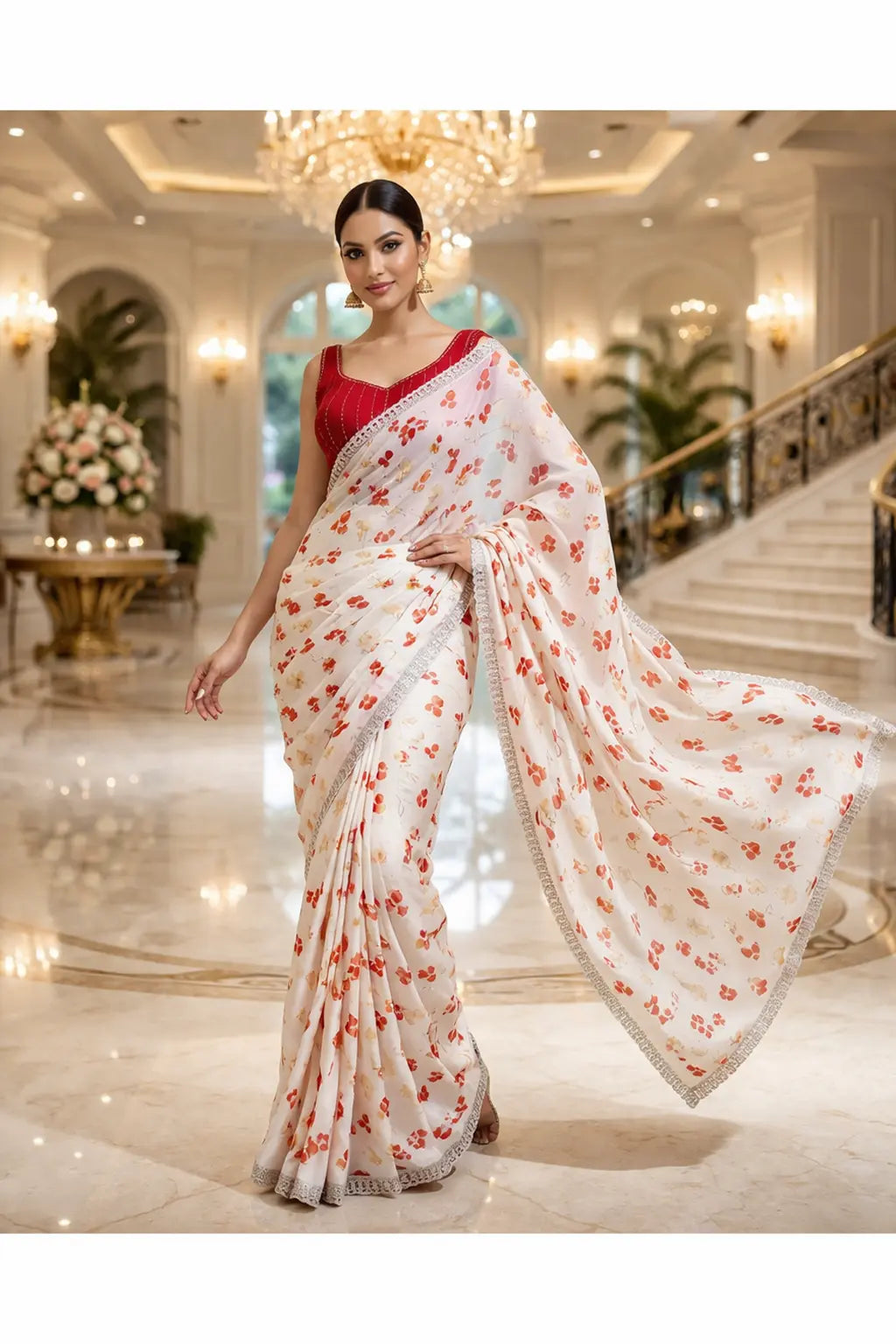 Cherry Blossom Dream Saree
