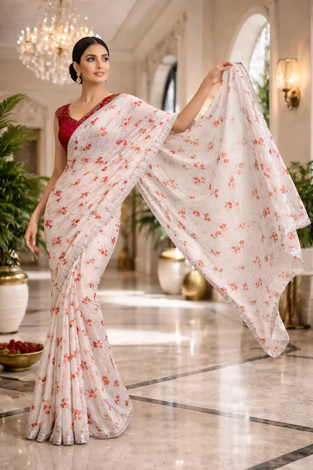 Cherry Blossom Dream Saree