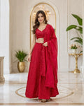 Crimson Royal Heirloom Lehenga