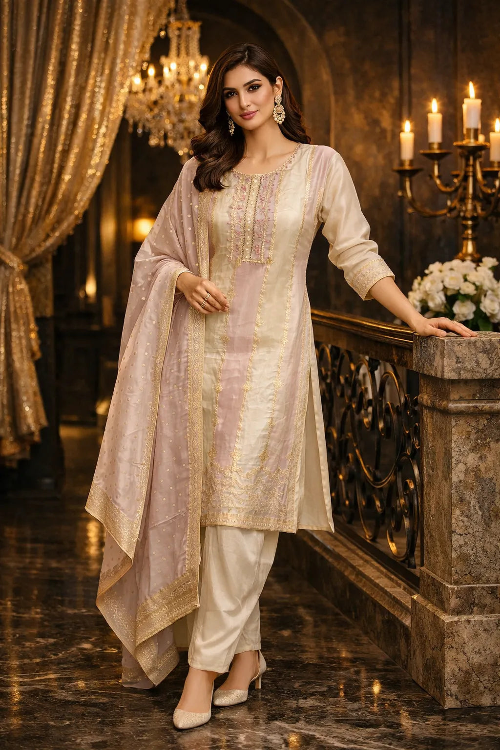 Dvi-Tone Elegance Suit Set