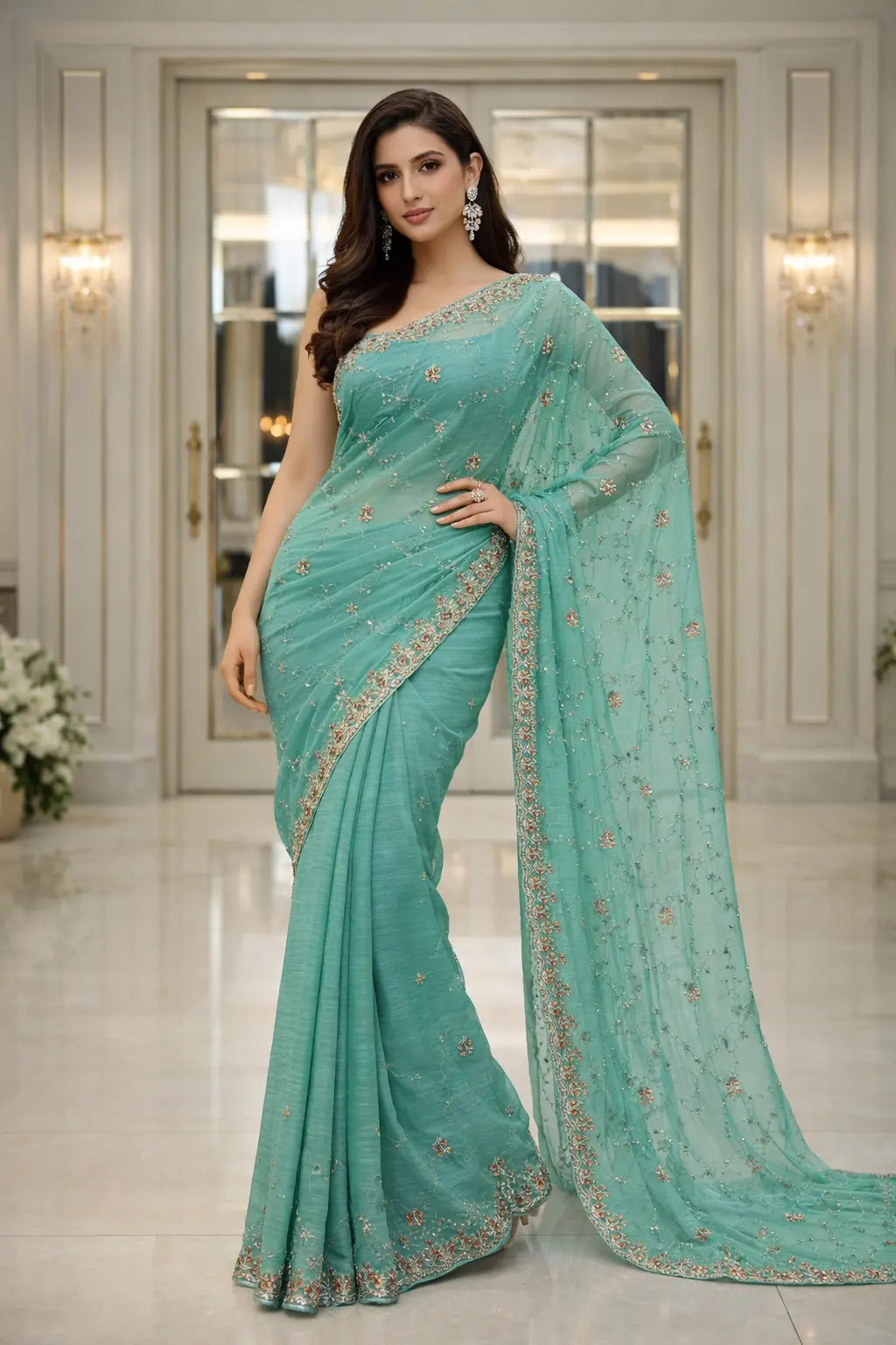 Elegant Party Wear Saree