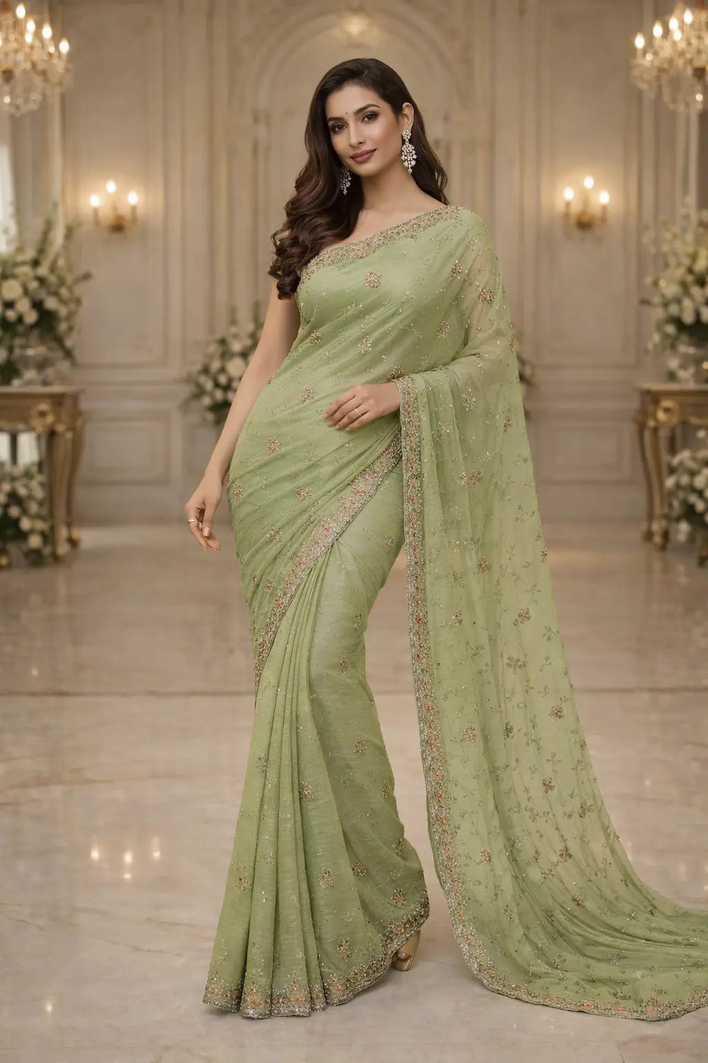 Elegant Party Wear Saree