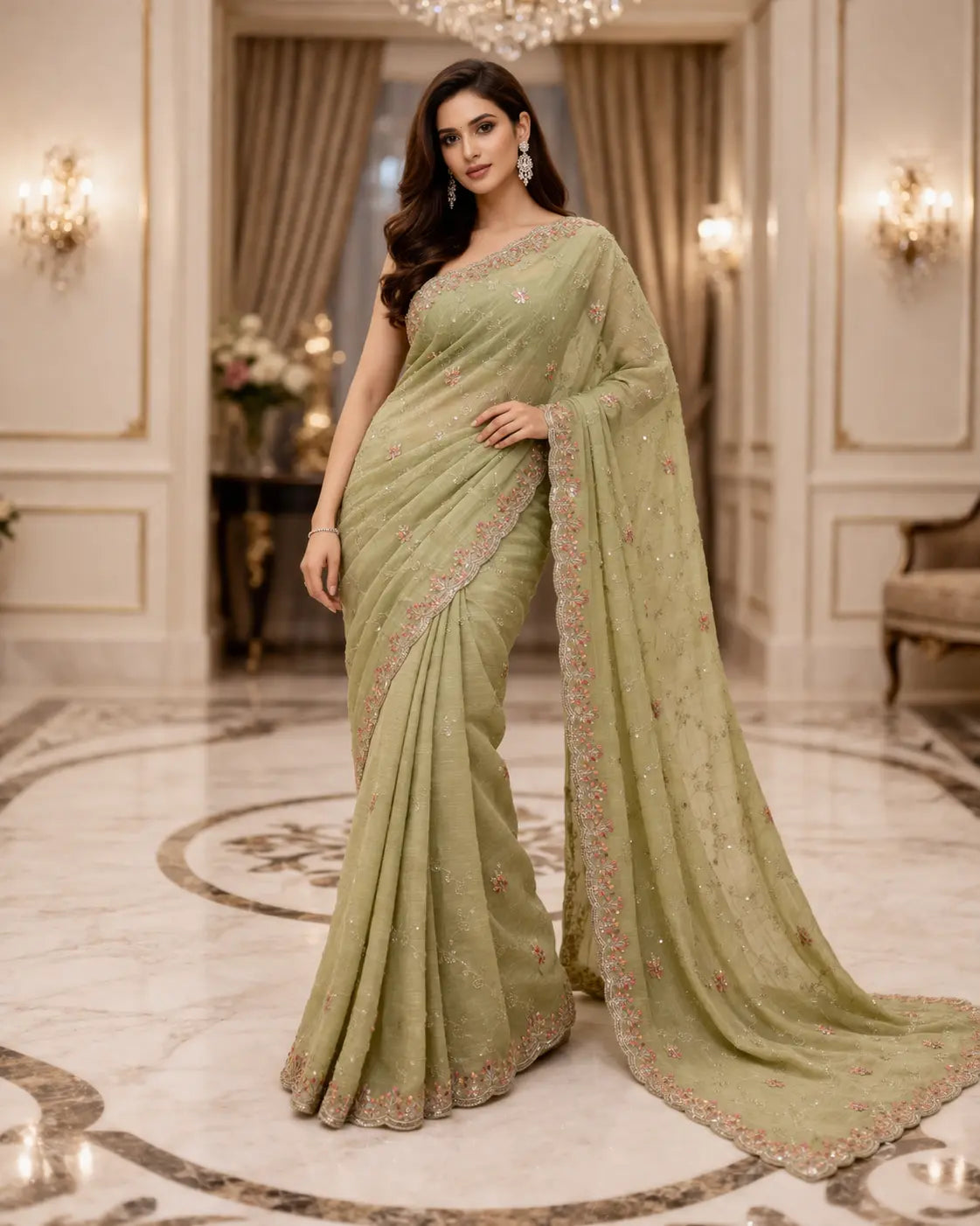 Elegant Party Wear Saree