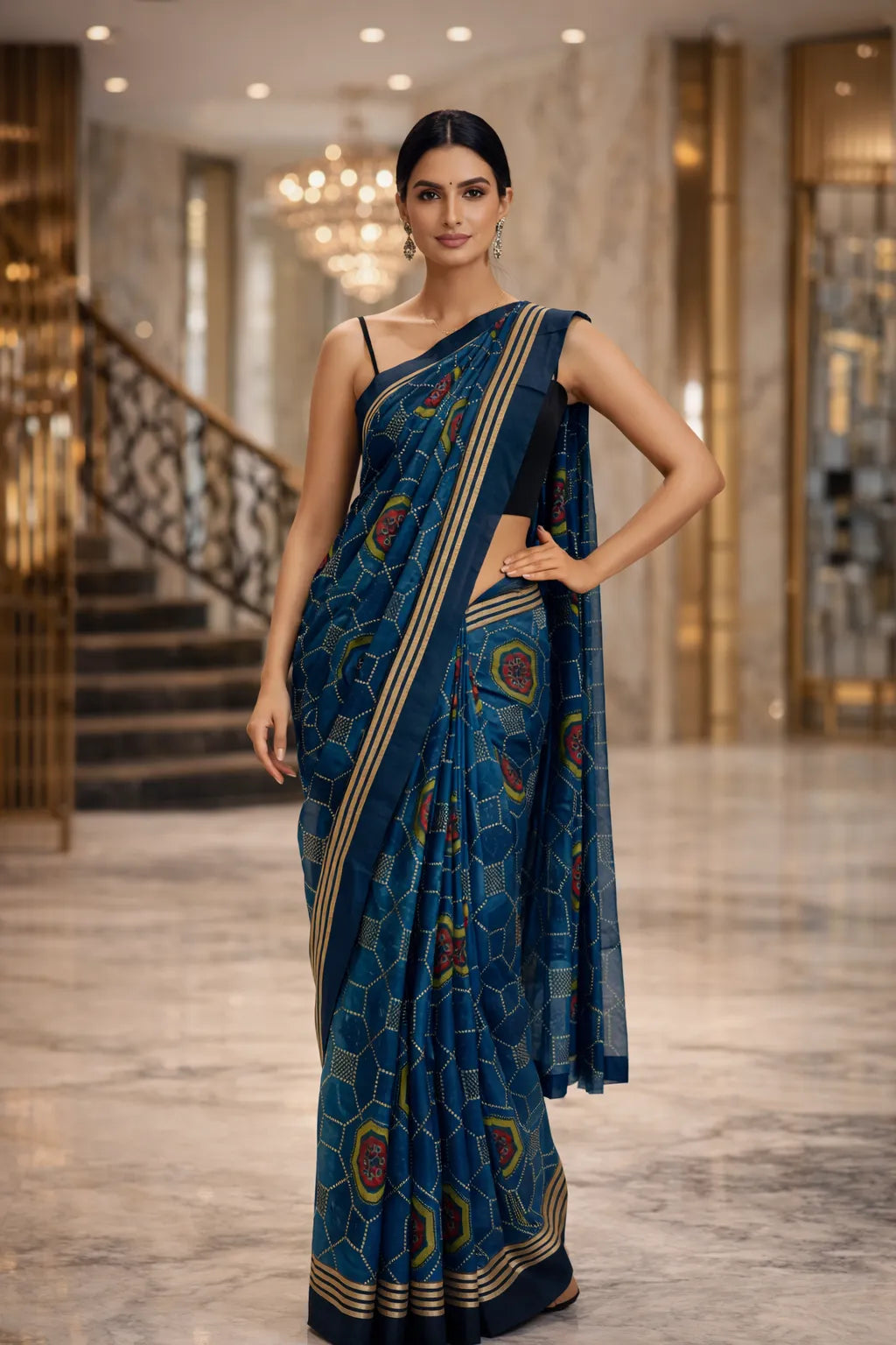 Elegant Printed Daily Wear Saree