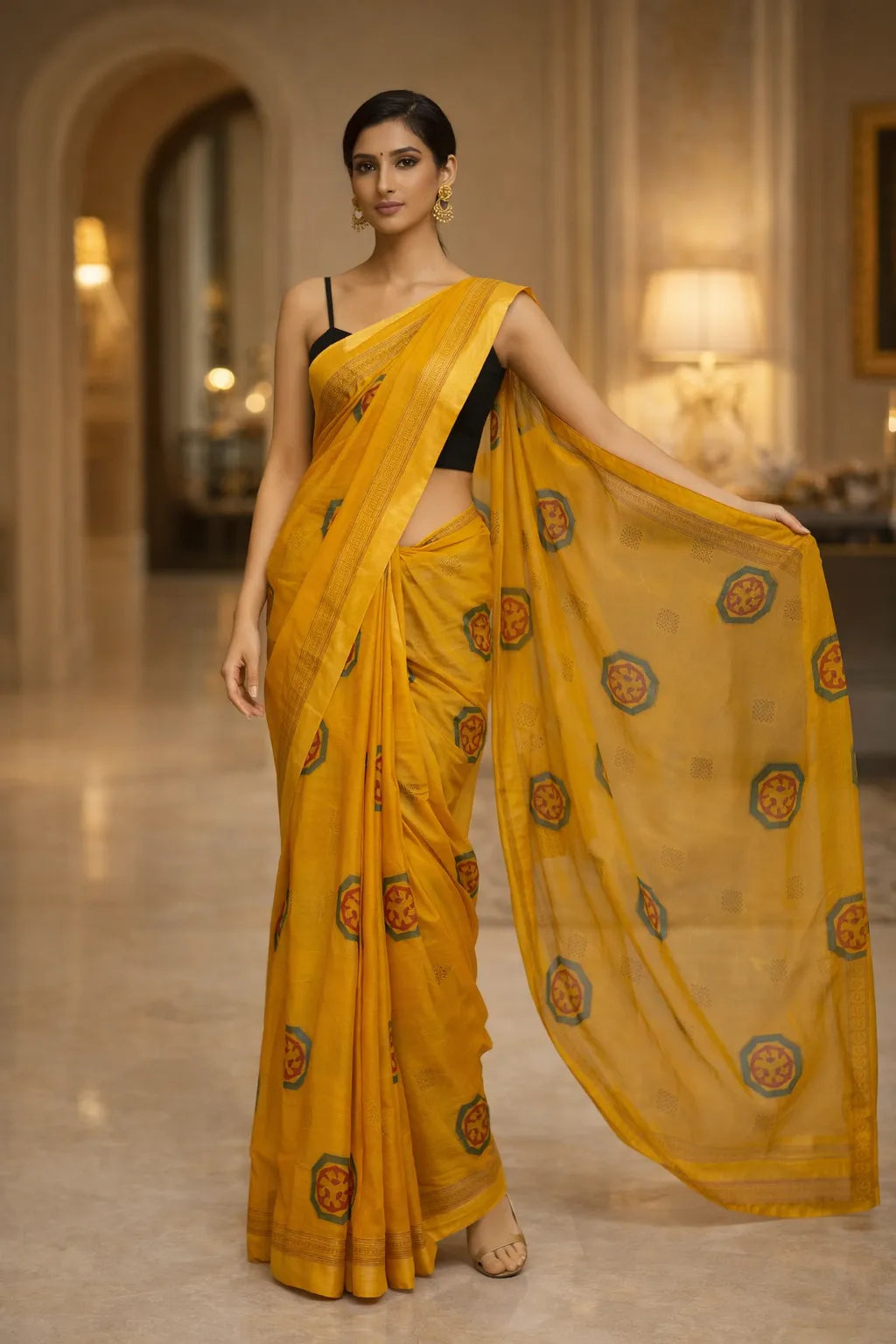 Elegant Printed Daily Wear Saree
