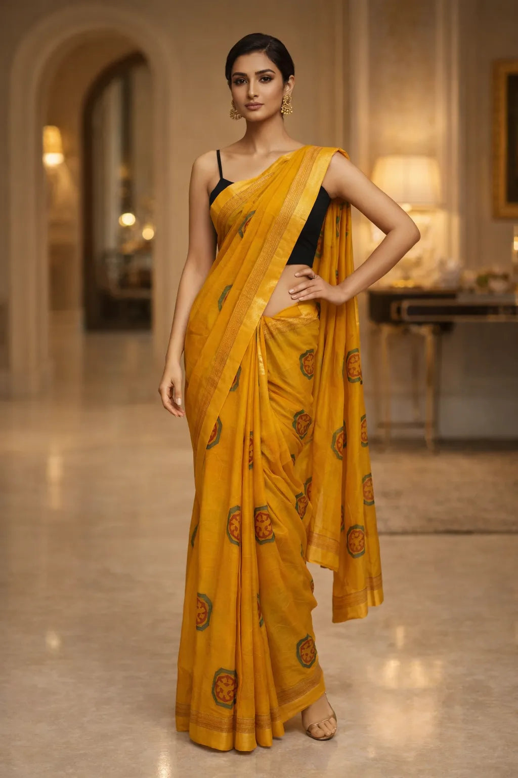 Elegant Printed Daily Wear Saree