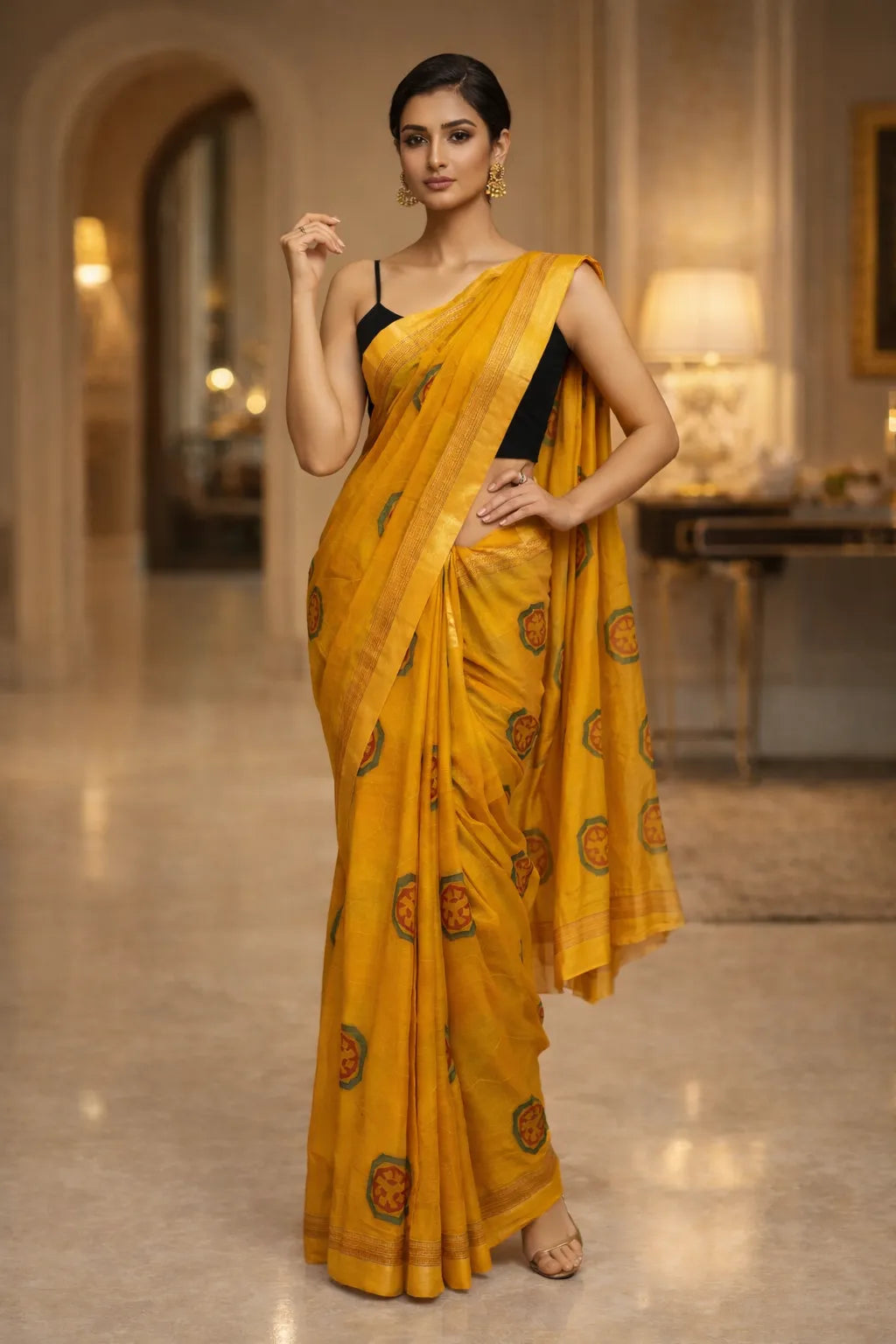 Elegant Printed Daily Wear Saree