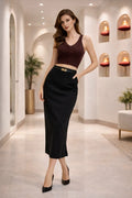 Elite Sculpt Lycra Skirt With Belt