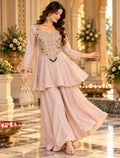Elvaira Bloom Embellished Tissue Co Ord Set