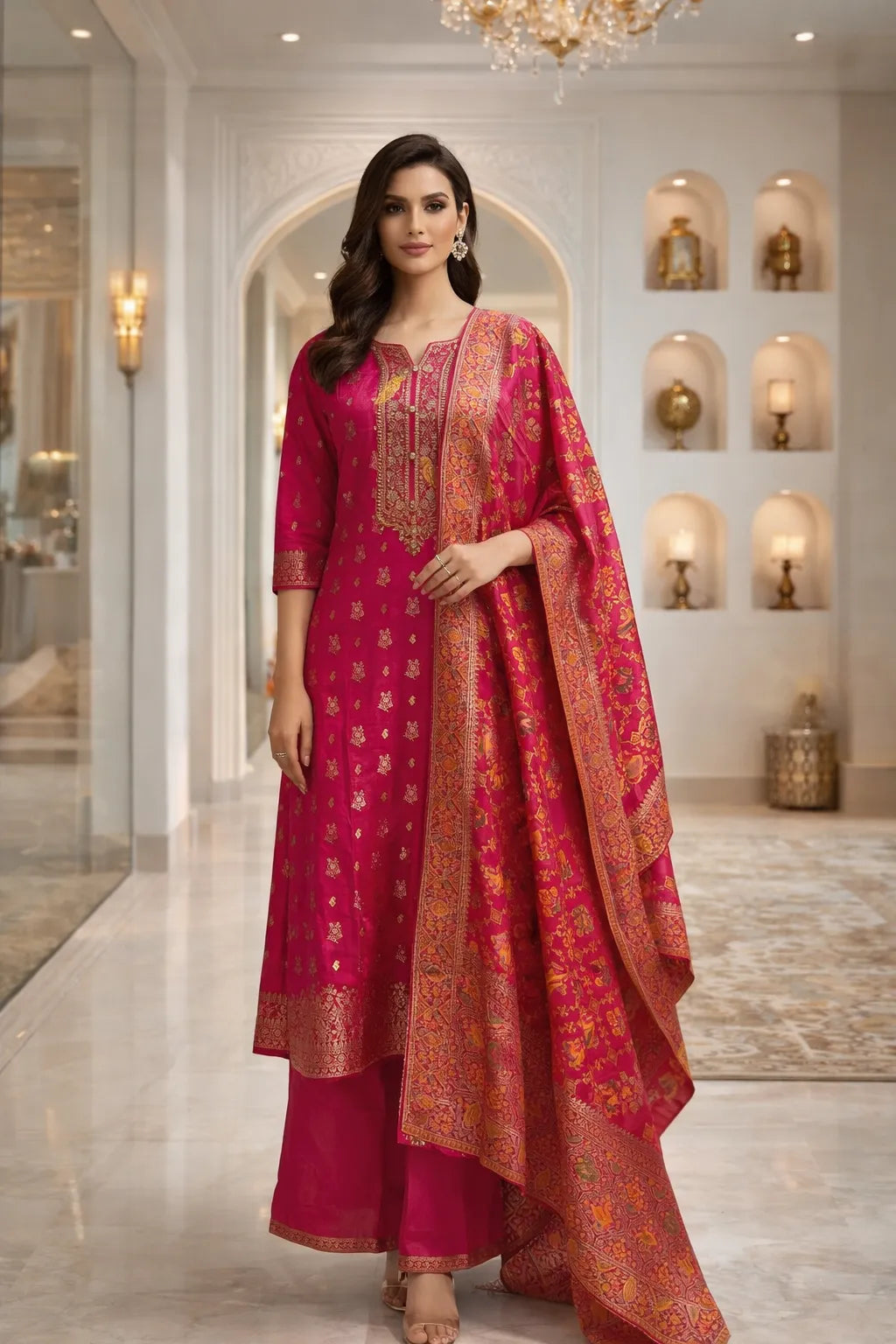 Evara A-Line Suit Set