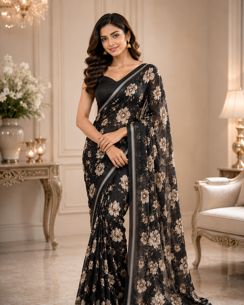 Girlish Bloom Saree