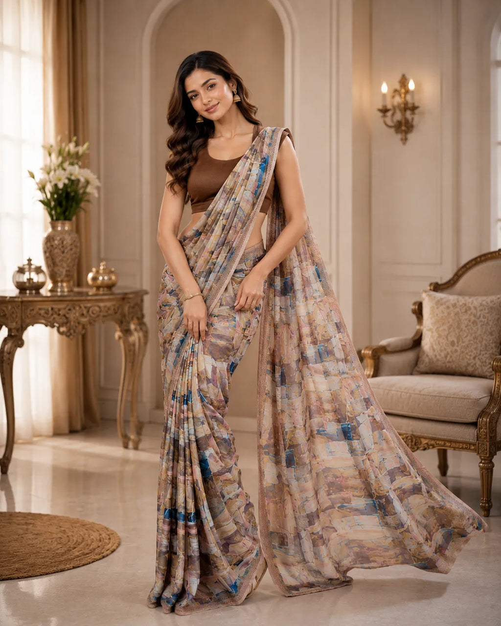 Girlish Canvas Saree