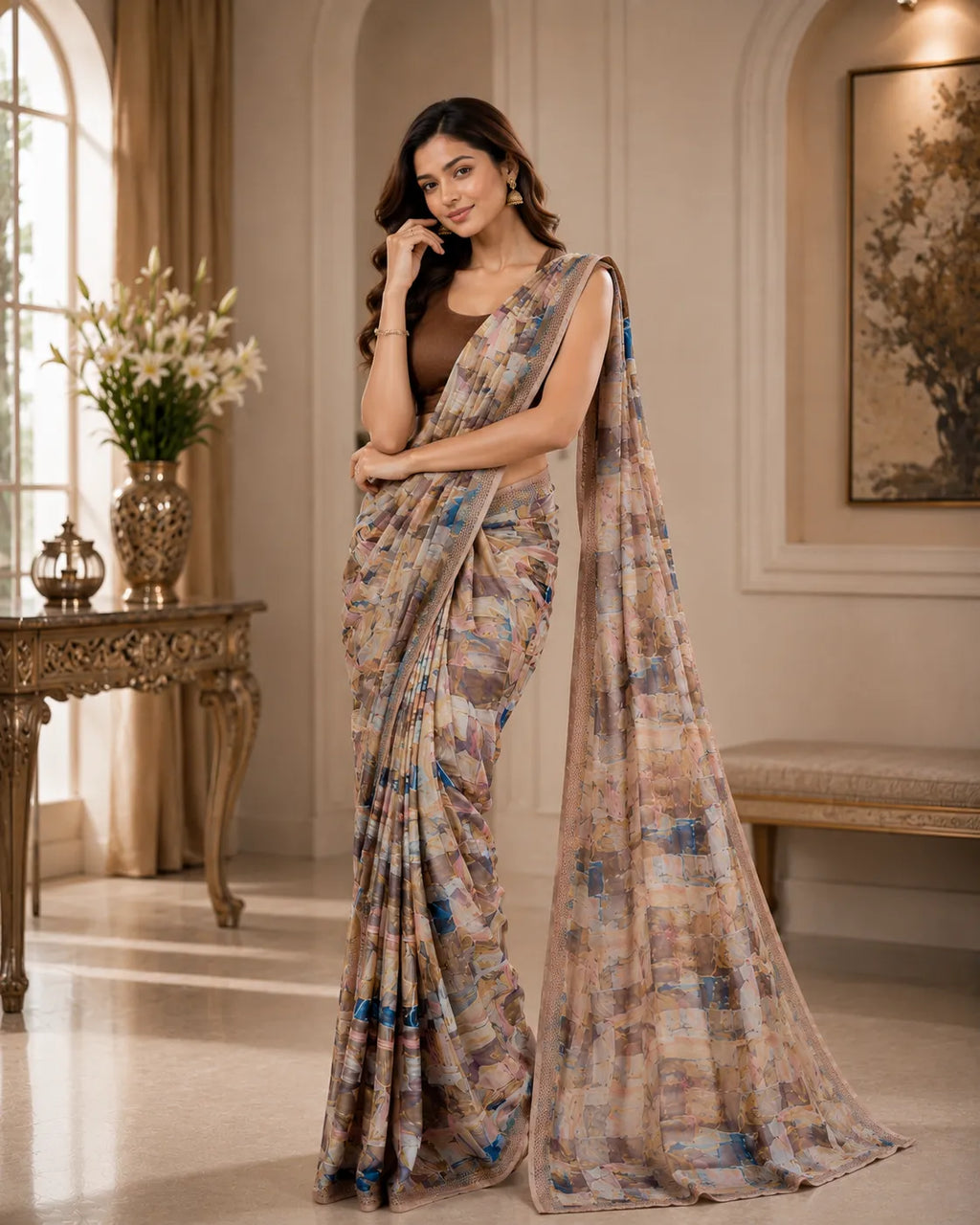 Girlish Canvas Saree