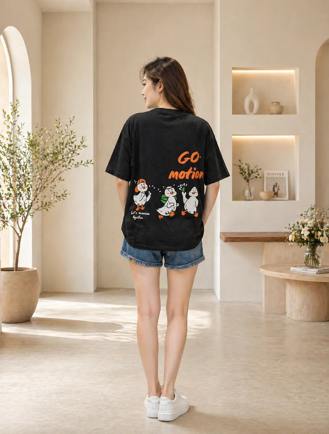 Go Motion Graphic Oversized T-Shirt