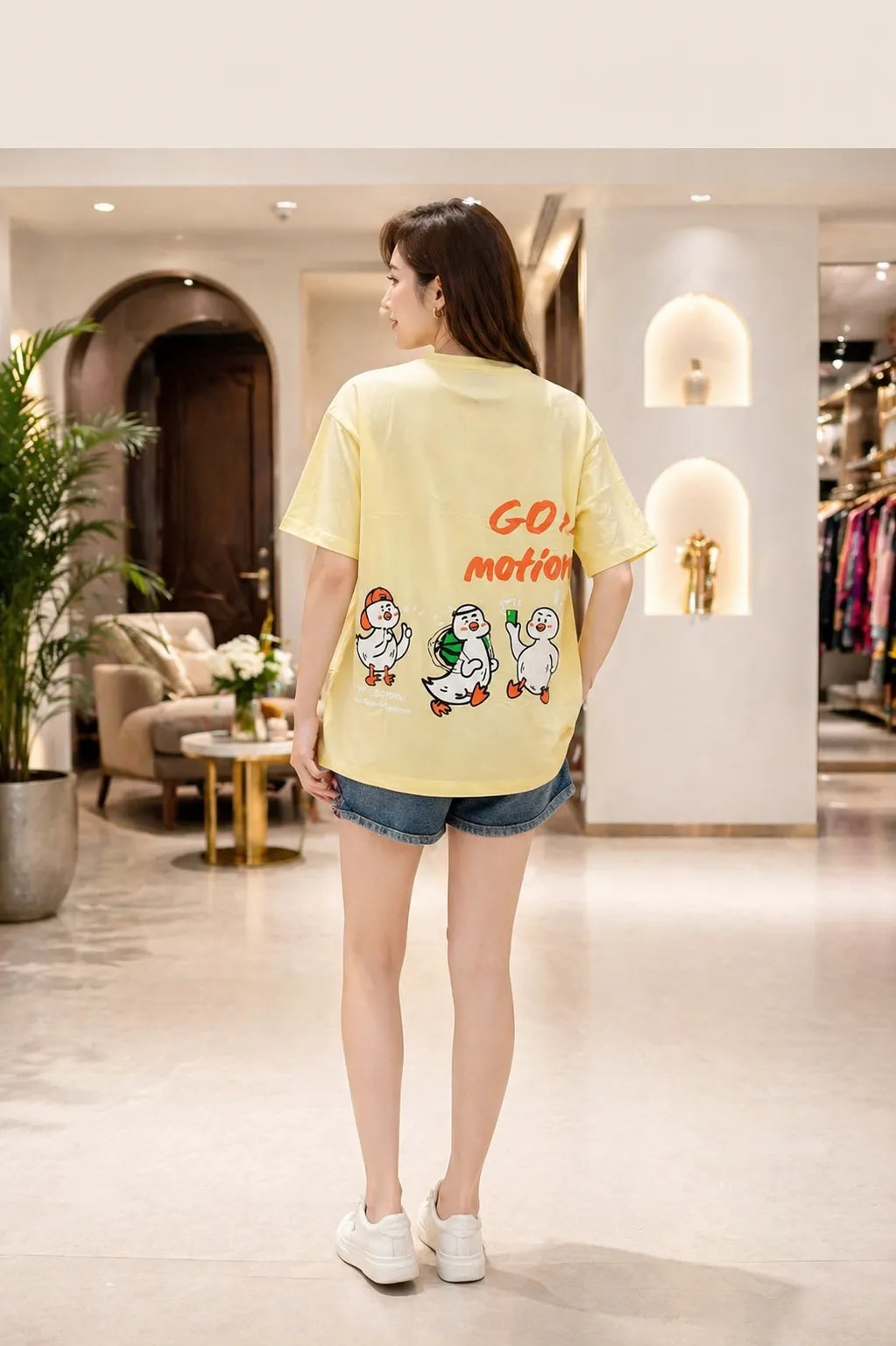 Go Motion Graphic Oversized T-Shirt