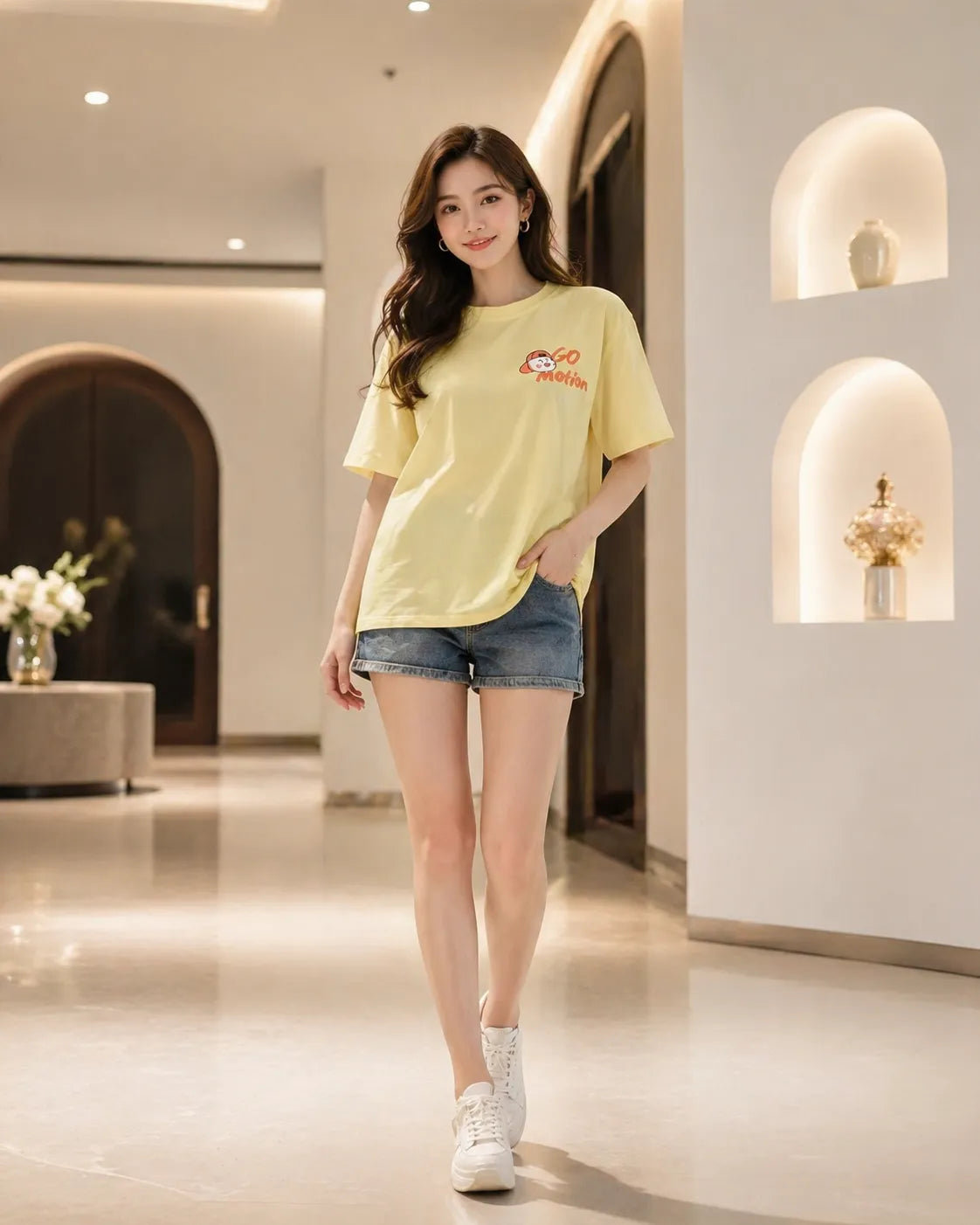 Go Motion Graphic Oversized T-Shirt