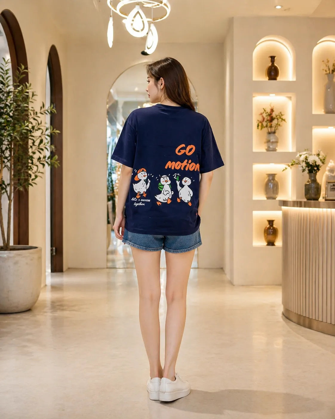Go Motion Graphic Oversized T-Shirt