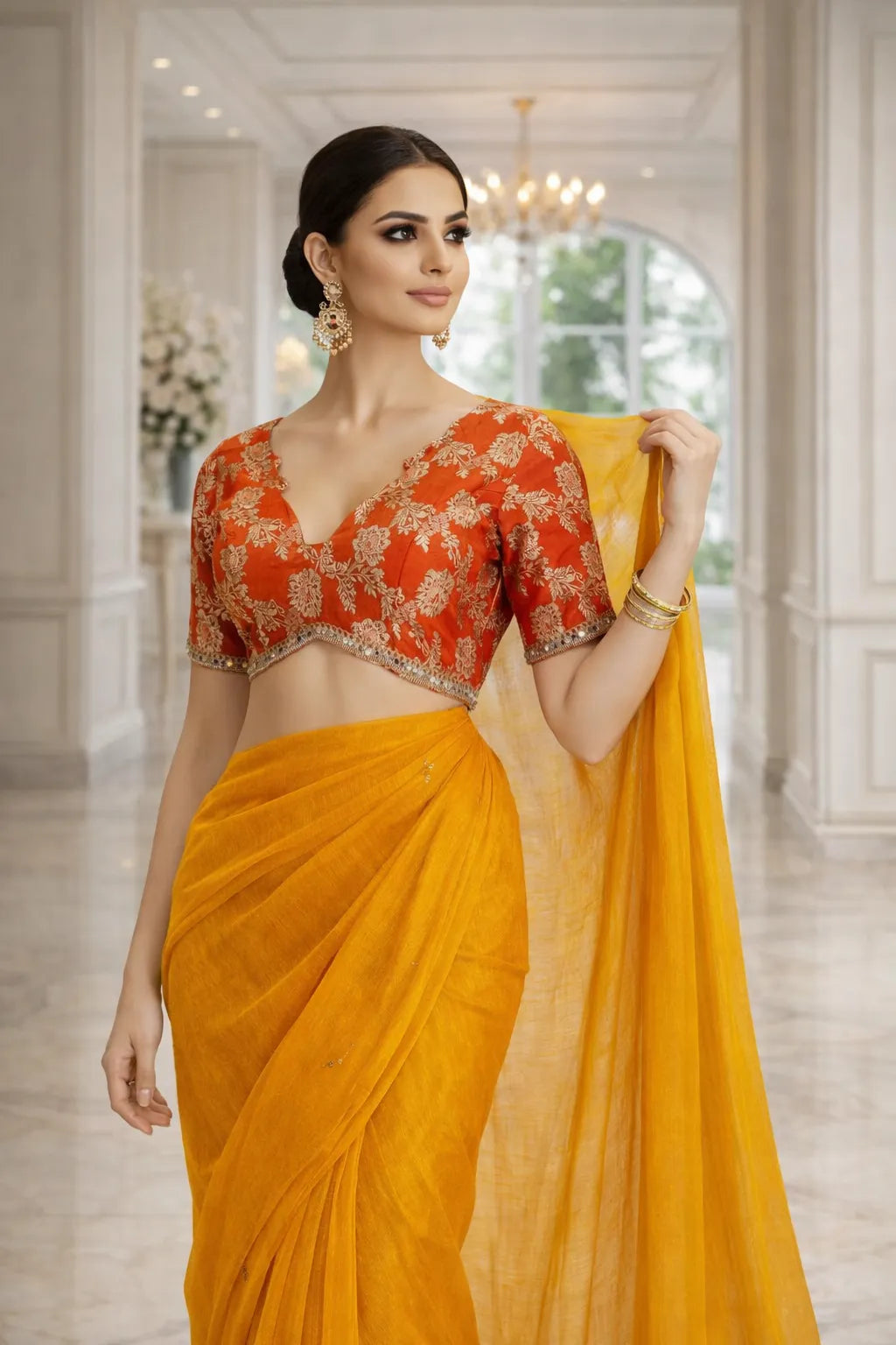 Golden Hour Ethnic Blouse