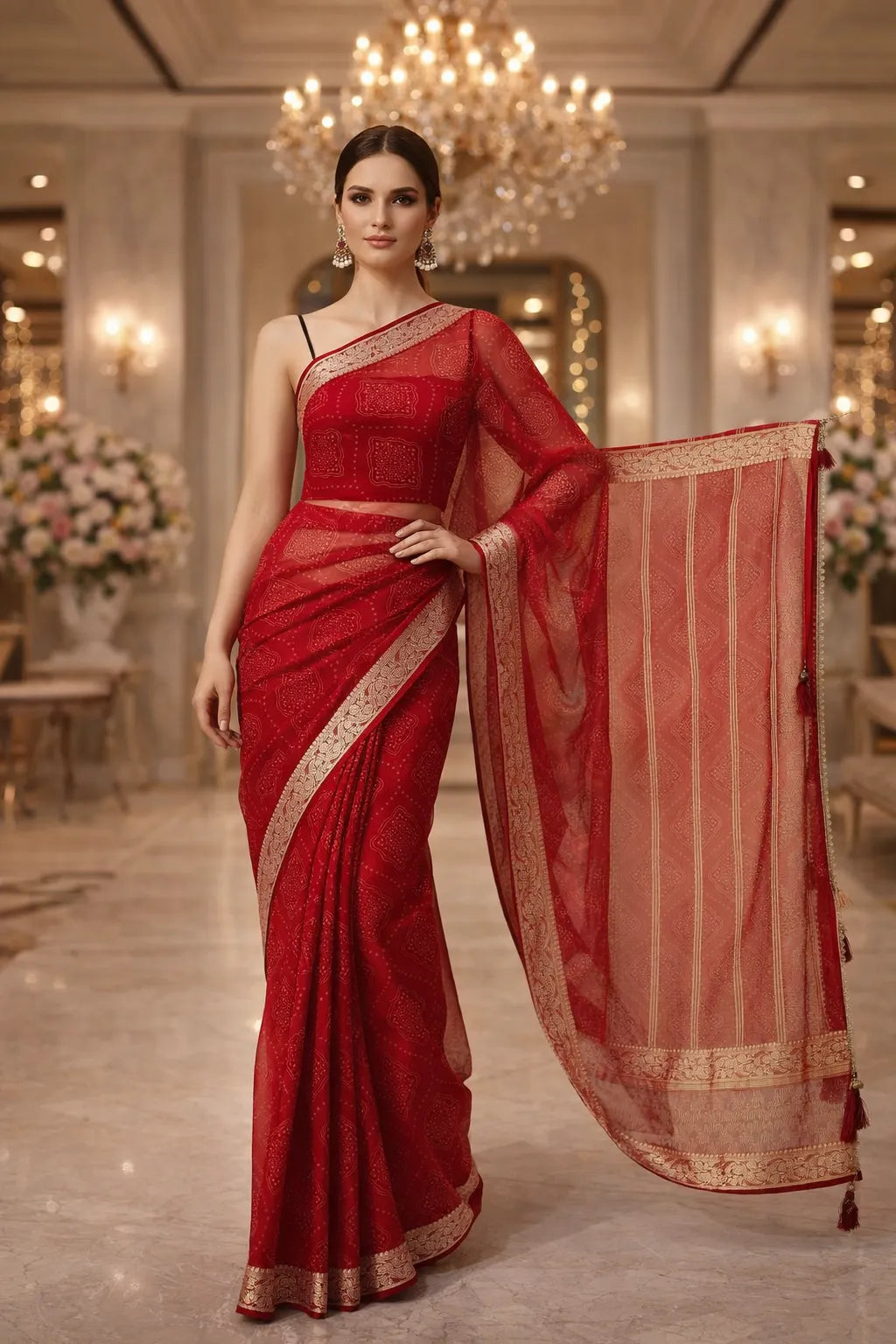 Graceful Simple Women Saree