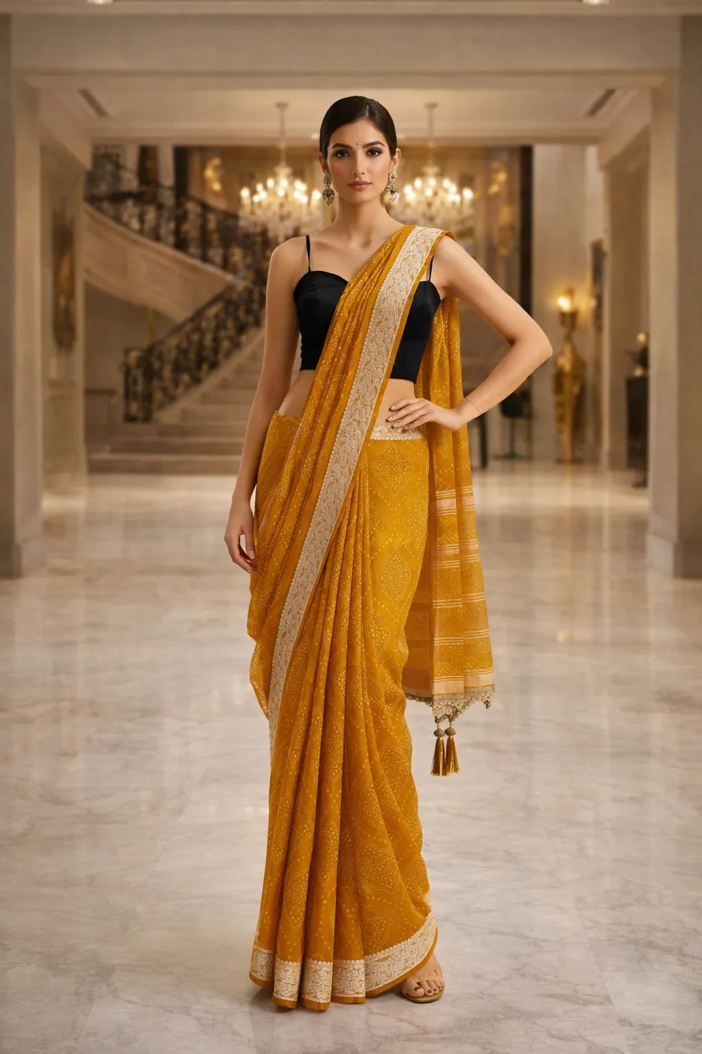 Graceful Simple Women Saree