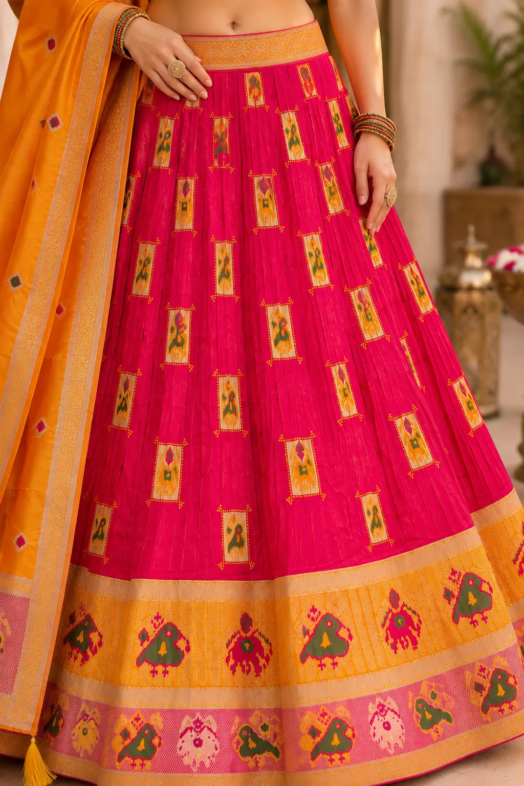 Gulnaar Patola Banarasi Lehenga
