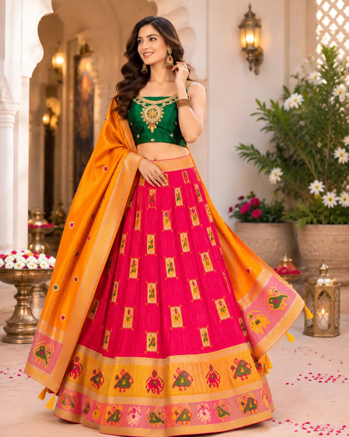 Gulnaar Patola Banarasi Lehenga