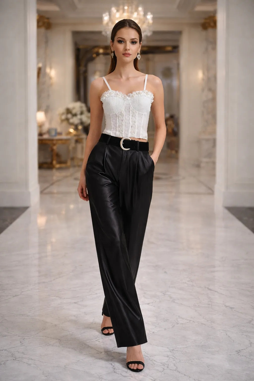Ivory Lace Elegance Corset Top