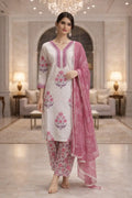 Ivory Rose Cotton Suit Set
