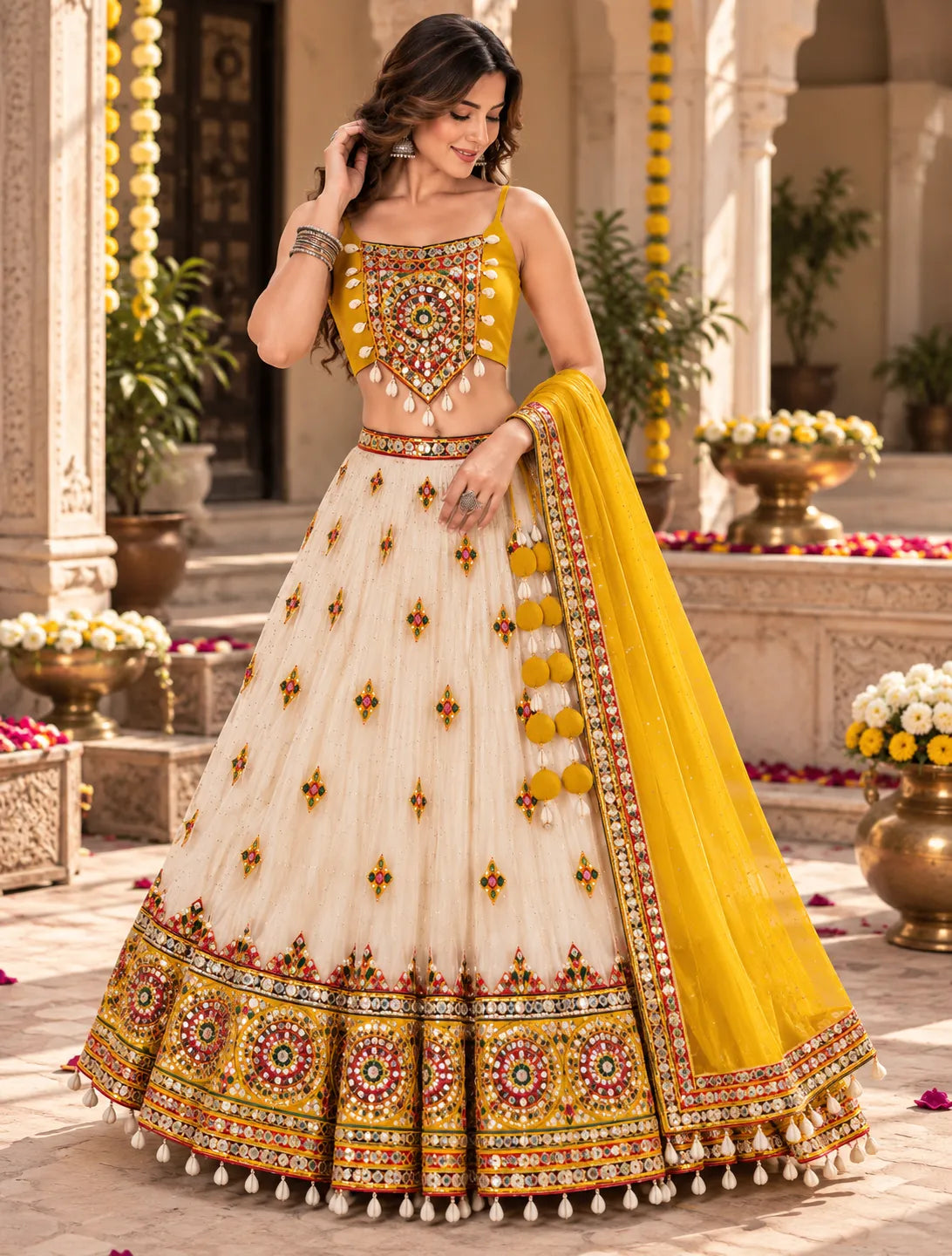 Kairavi Mirrorwork Dandiya Blouse