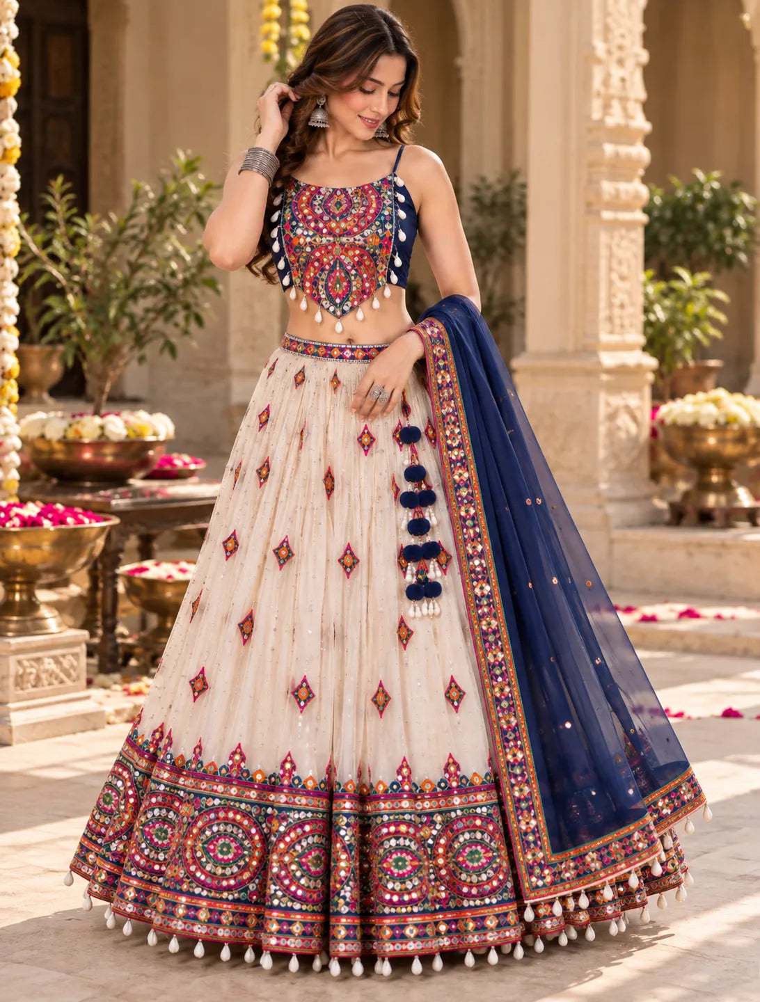 Kairavi Mirrorwork Dandiya Blouse