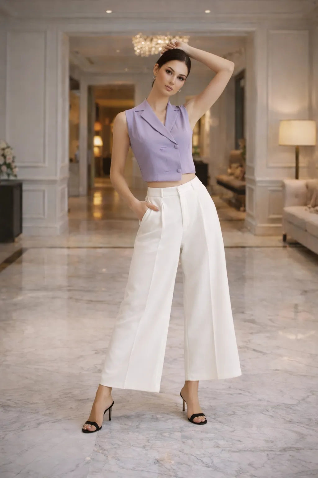 Lavender Executive Top