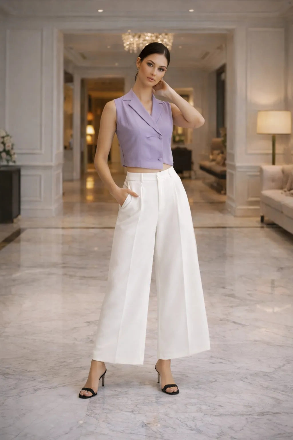 Lavender Executive Top