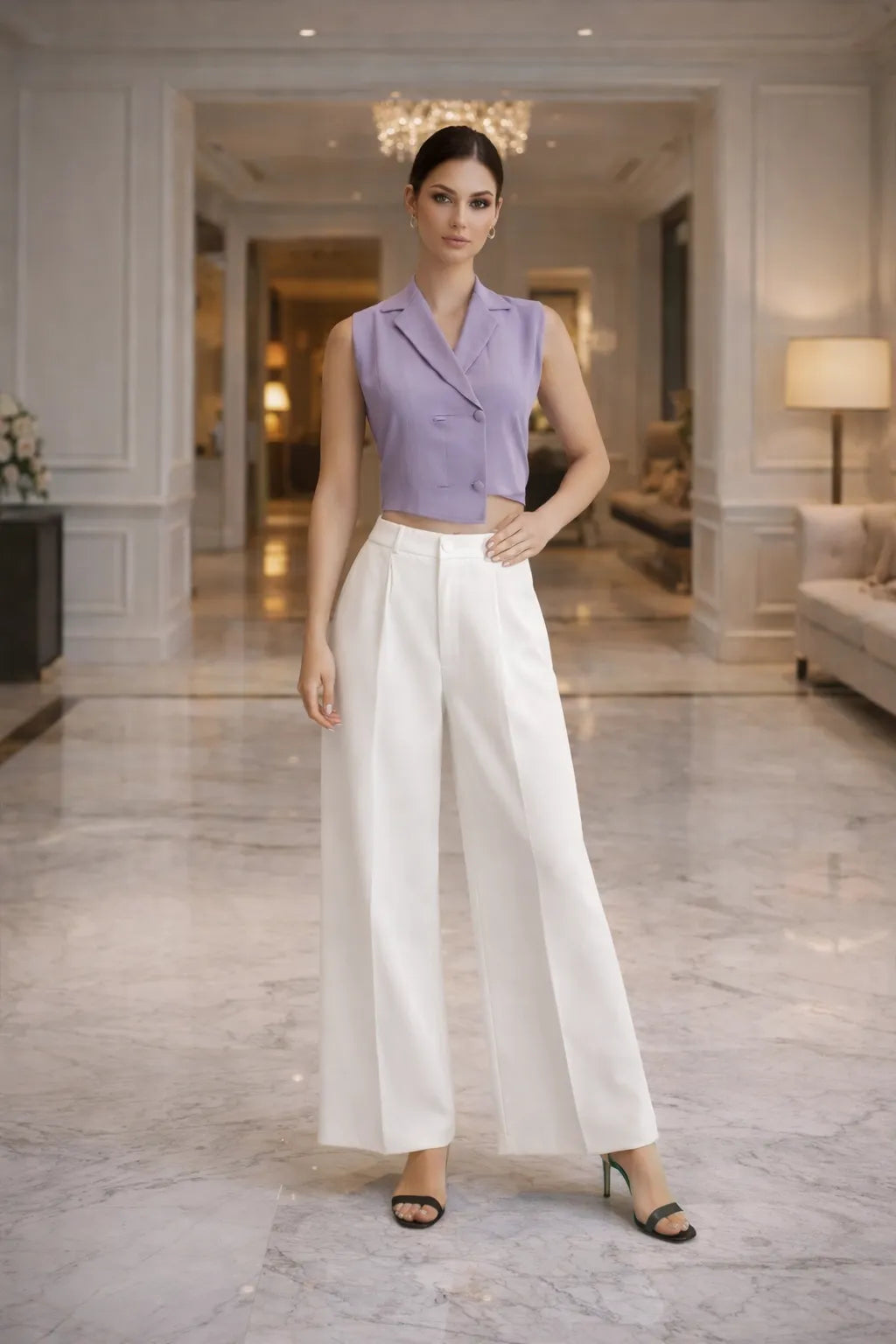 Lavender Executive Top