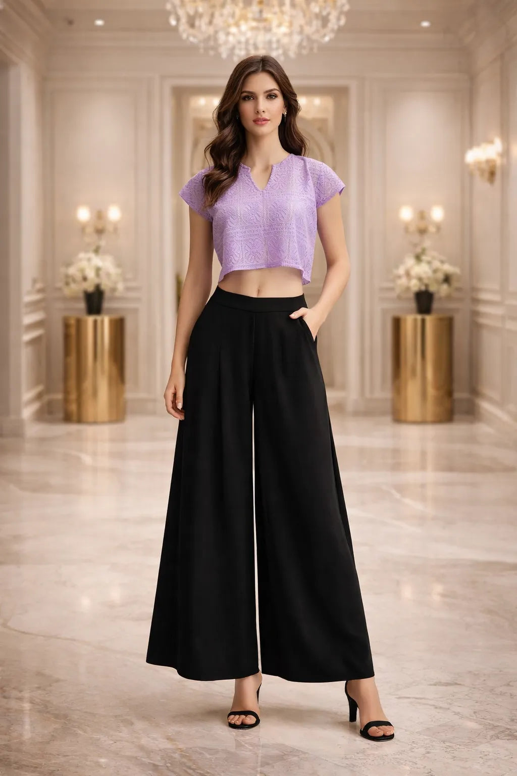 Lavender Grace Crop Top