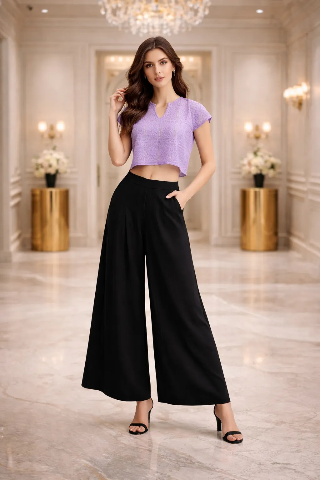 Lavender Grace Crop Top